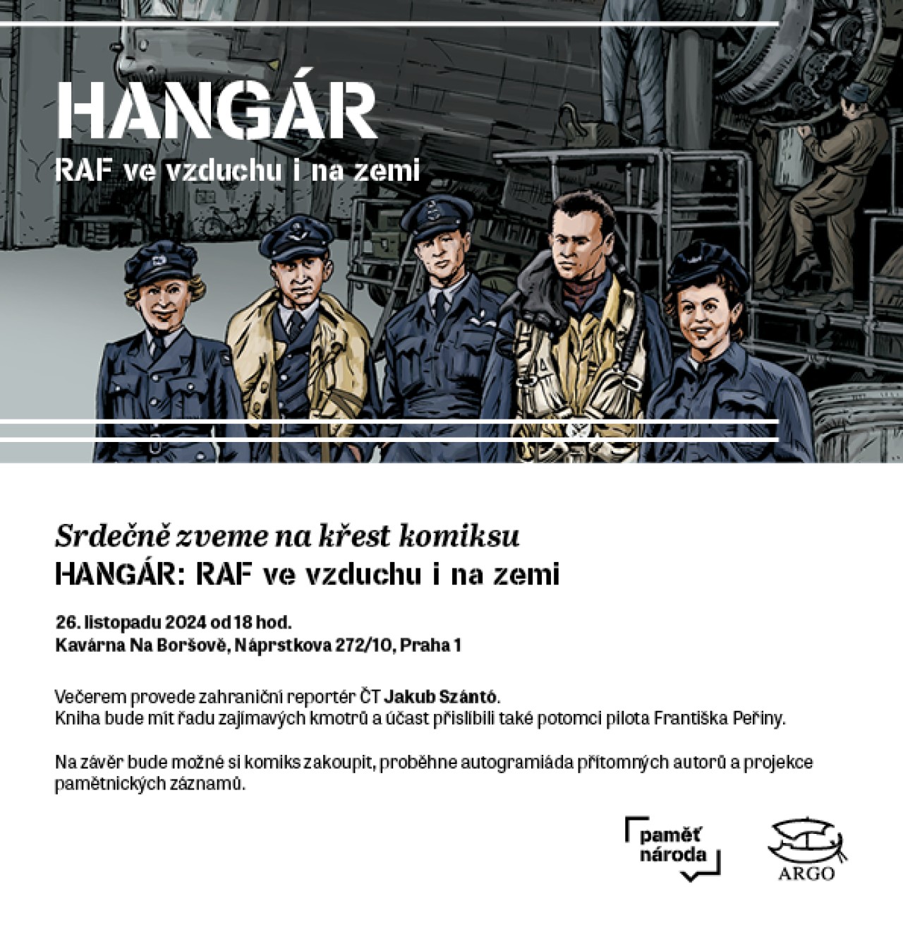 Pomohli jste nám vydat komiks HANGÁR: RAF ve vzduchu i na zemi