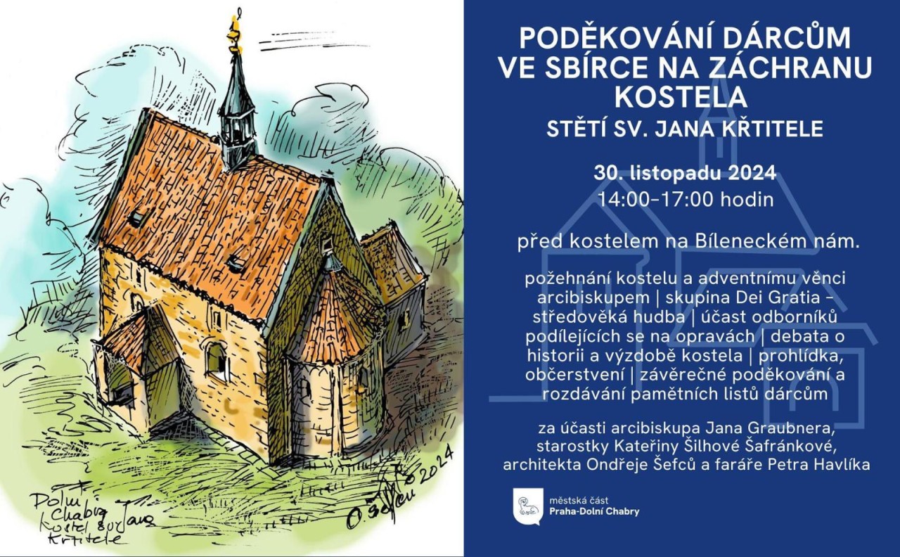 Záchrana statiky a opravy románského kostela na okraji Prahy