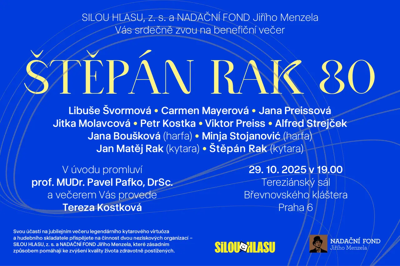 Podpořili jste benefiční večer Štěpán Rak 80