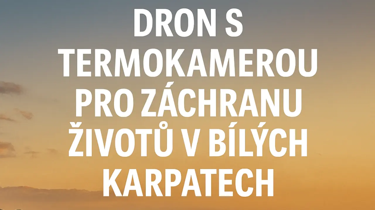 Dron s termokamerou pro záchranu životů v Bílých Karpatech
