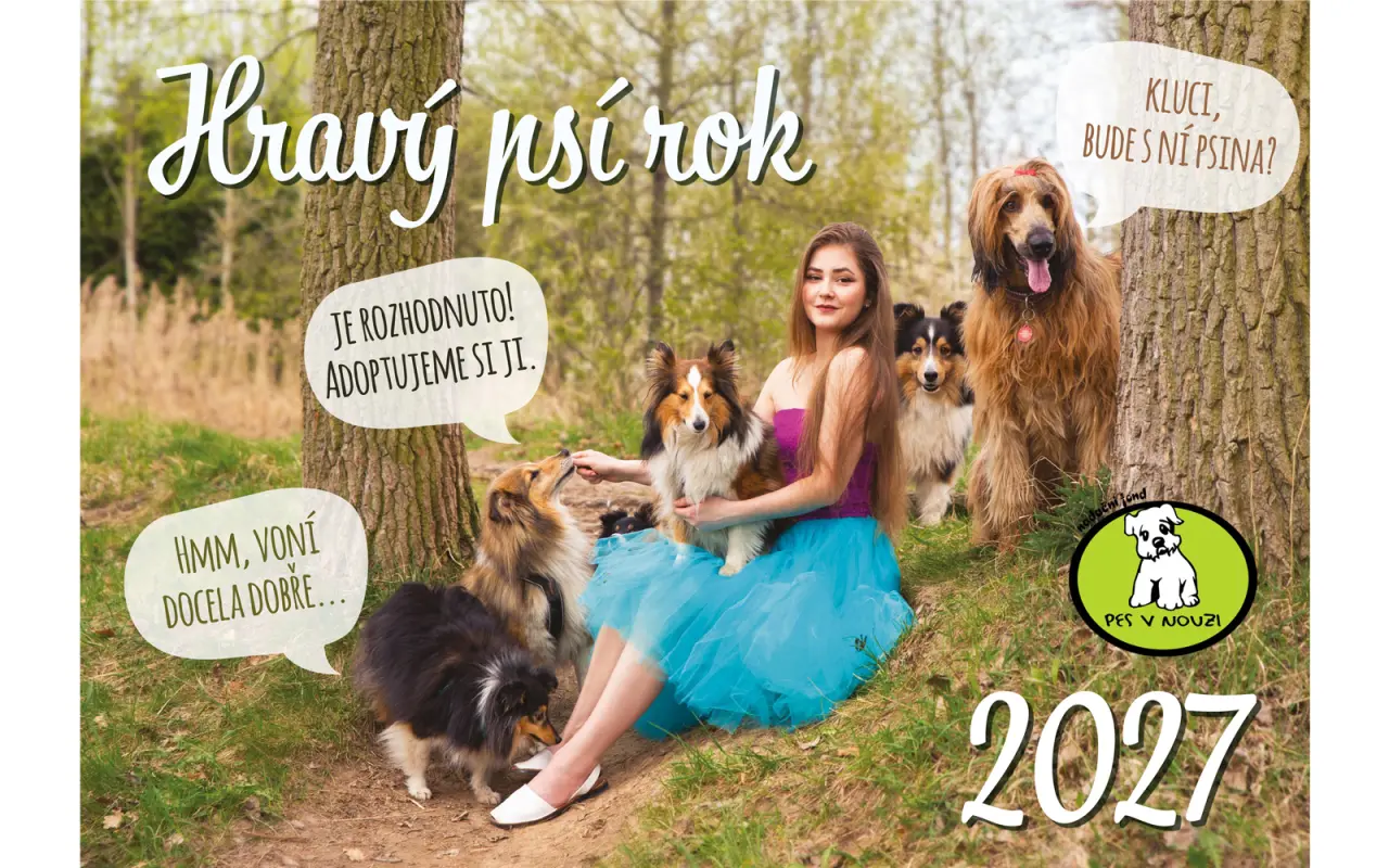 Podpořte tisk kalendářů 2027 na pomoc pejskům a kočičkám