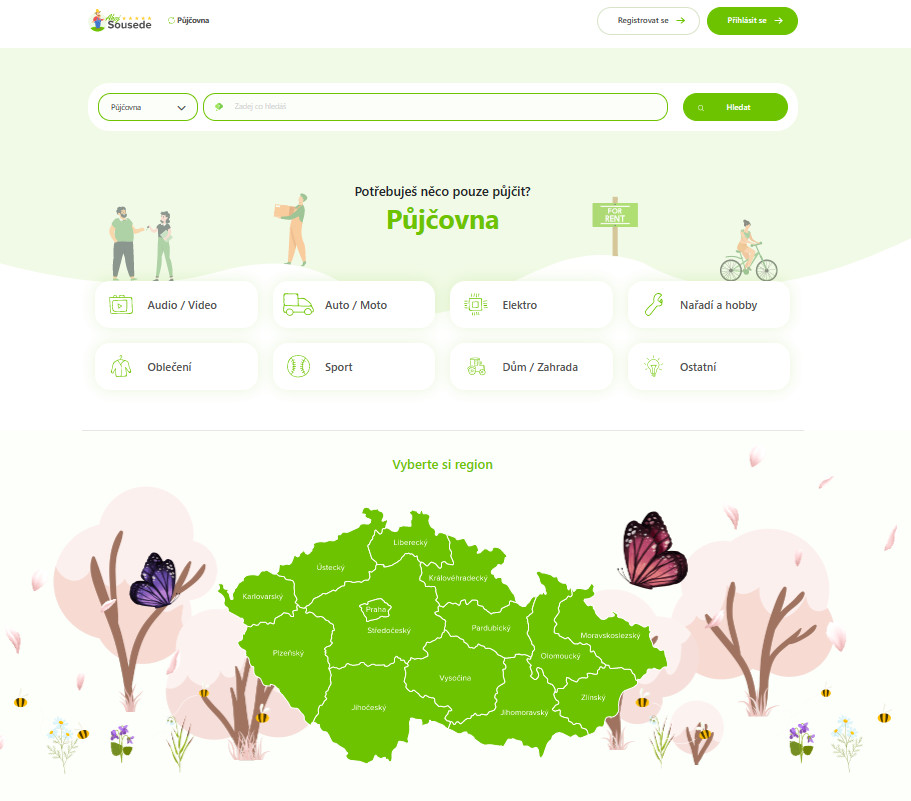 Podpořte vznik nového sousedského katalogu půjčoven, zastaváren, restaurací