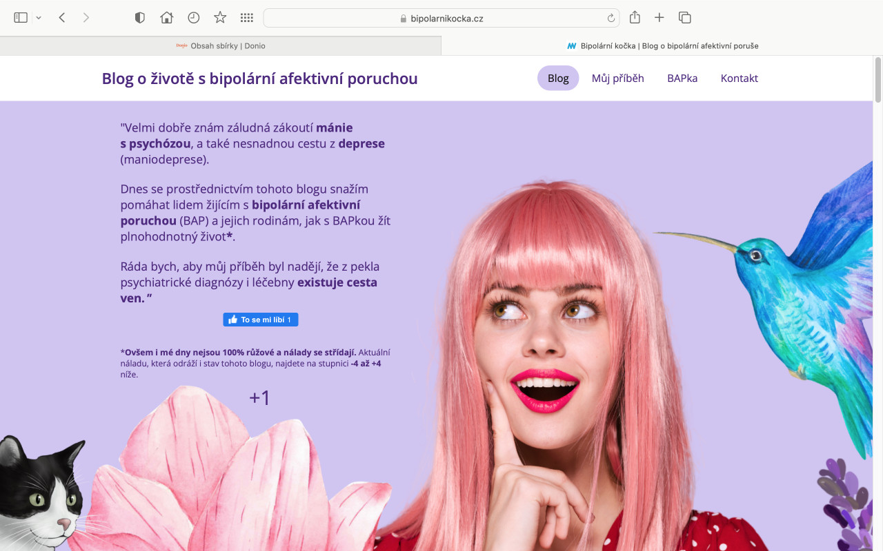 Podpořme blog Bipolární kočka - pomoc nemocným s maniodepresí