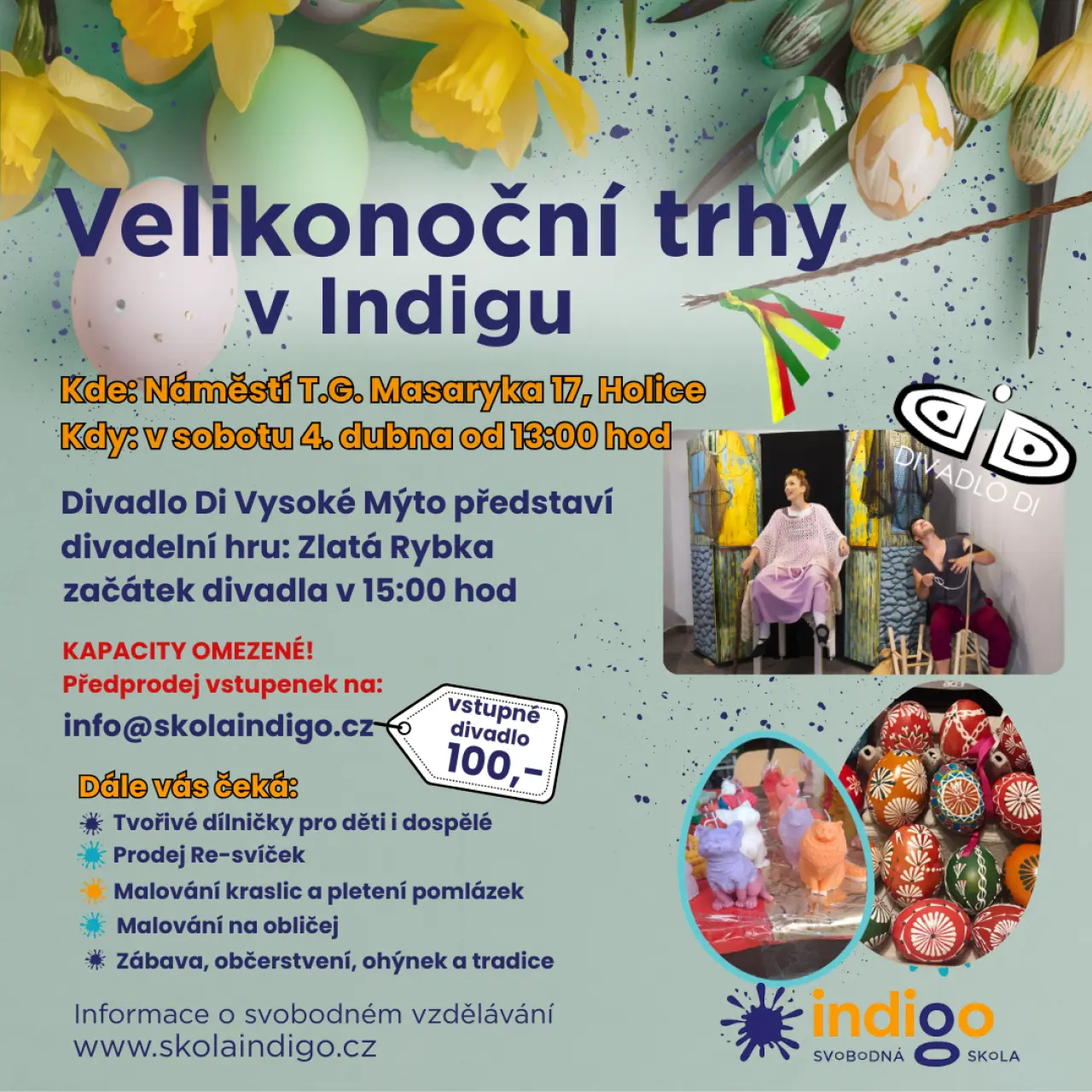 Učebny a výdejna jídla pro Svobodnou školu Indigo