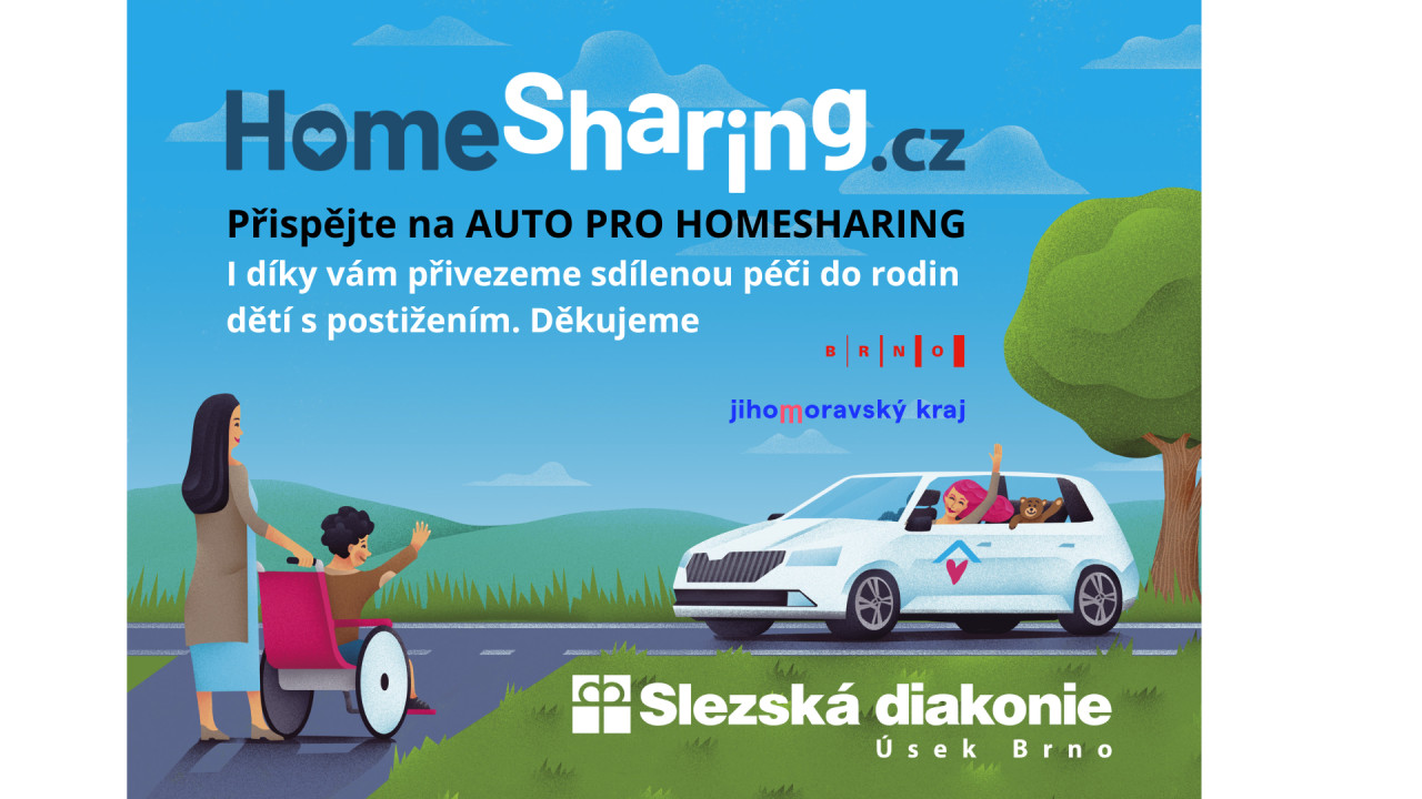 Pomozte nám pořídit auto pro homesharing