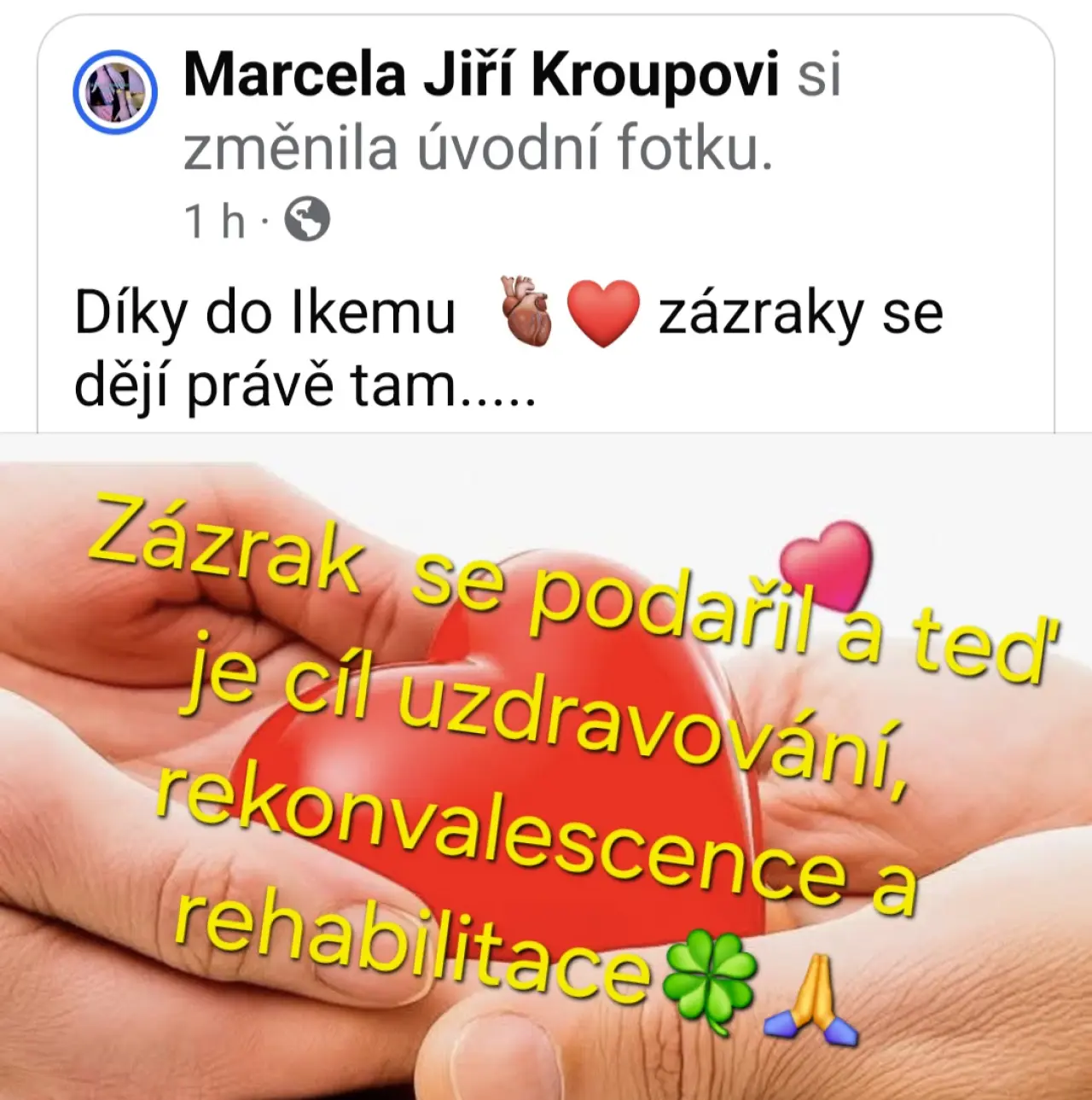 Pomozme Jirkovi a jeho rodině při čekání na transplantaci srdce