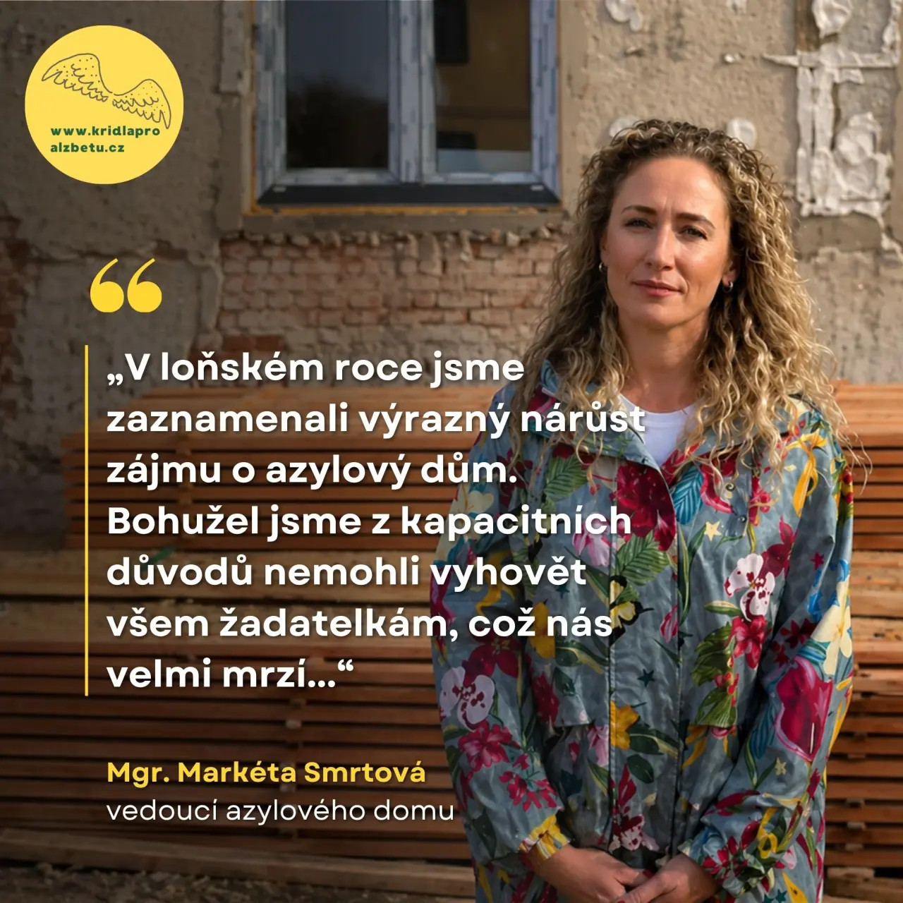 Křídla pro Alžbětu: Naděje pro maminky, jistota pro děti