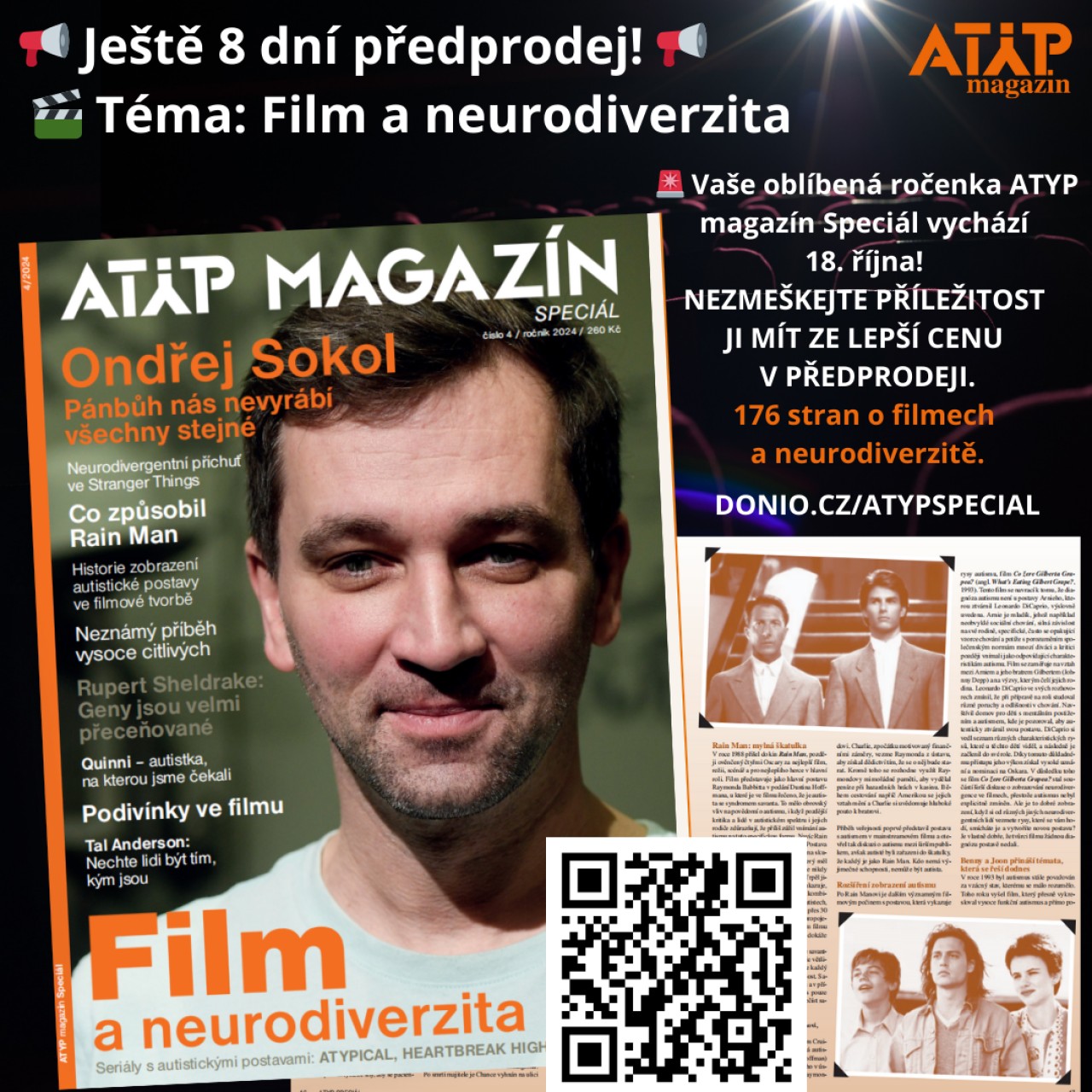 Vydejte s námi ATYP Speciál na téma: autismus a handicap ve filmu