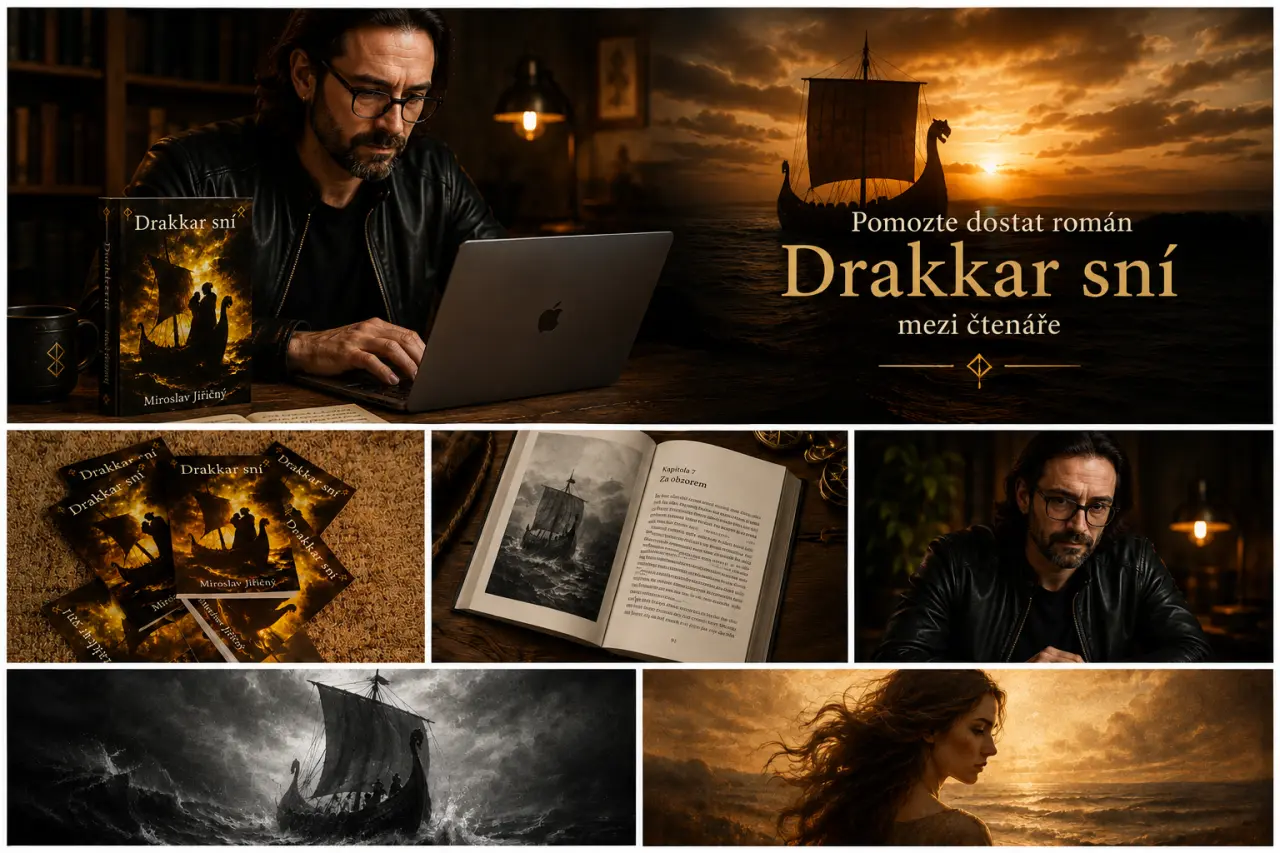 Pomozte dostat román Drakkar sní mezi čtenáře