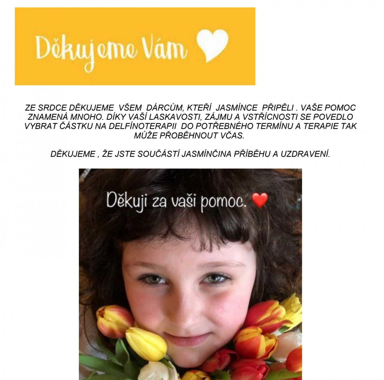 Delfinoterapie pro Jasmínku