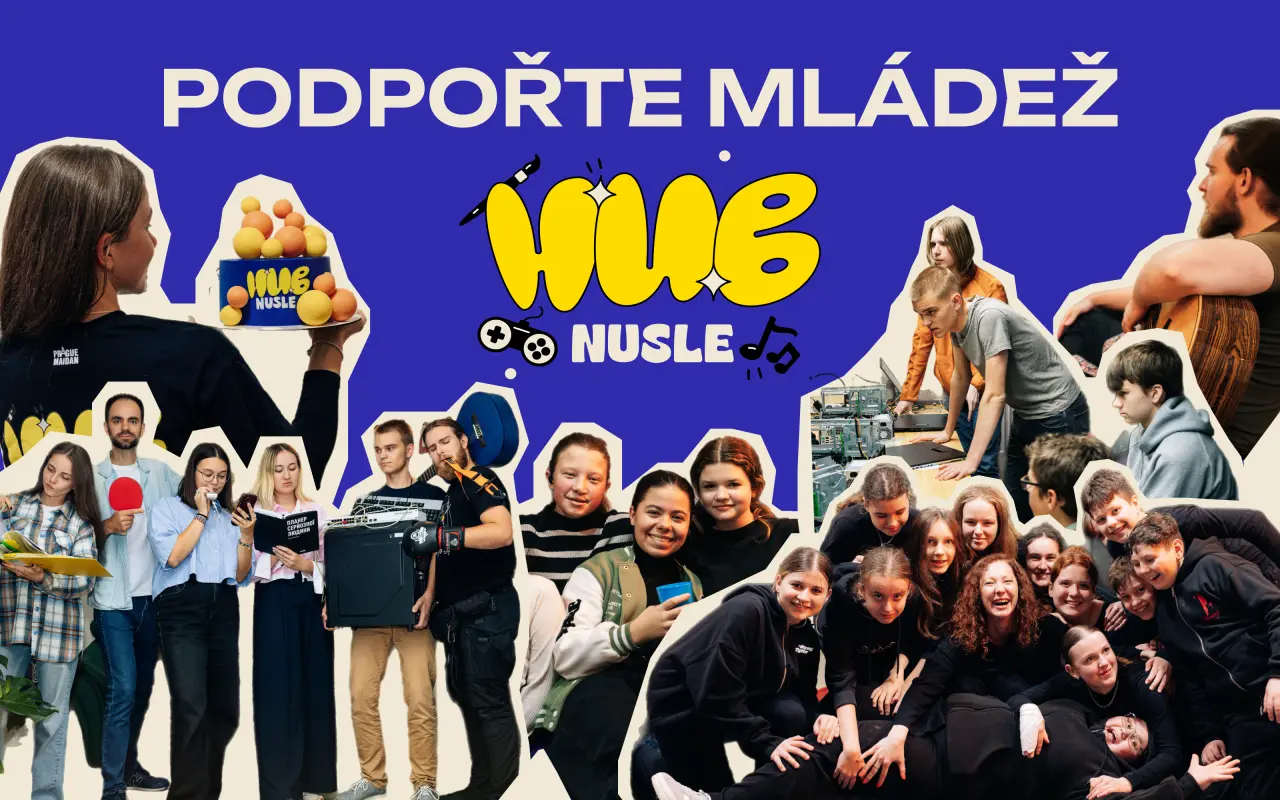 Podpořili jste Centrum pro mládež HUB Nusle