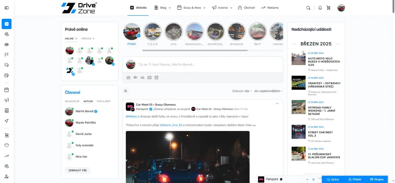 Rozjeďte s námi sociální síť pro motoristy
