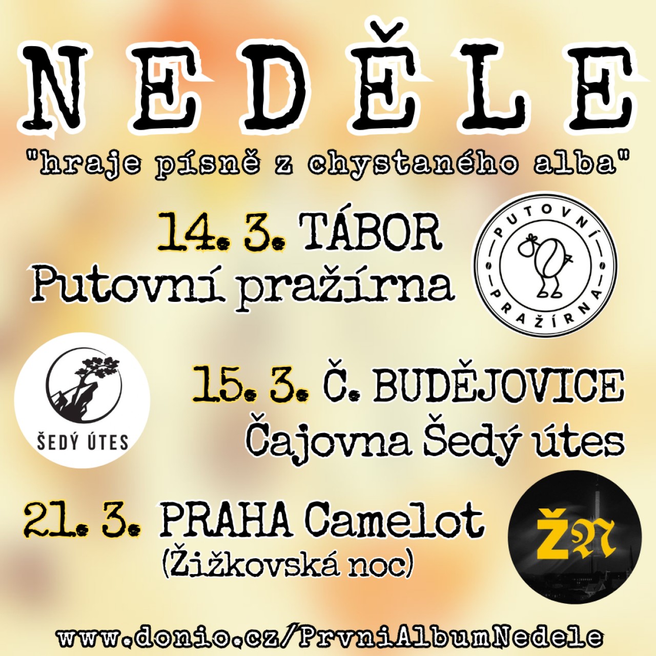 Podpořili jste vydání debutového alba kapely Neděle