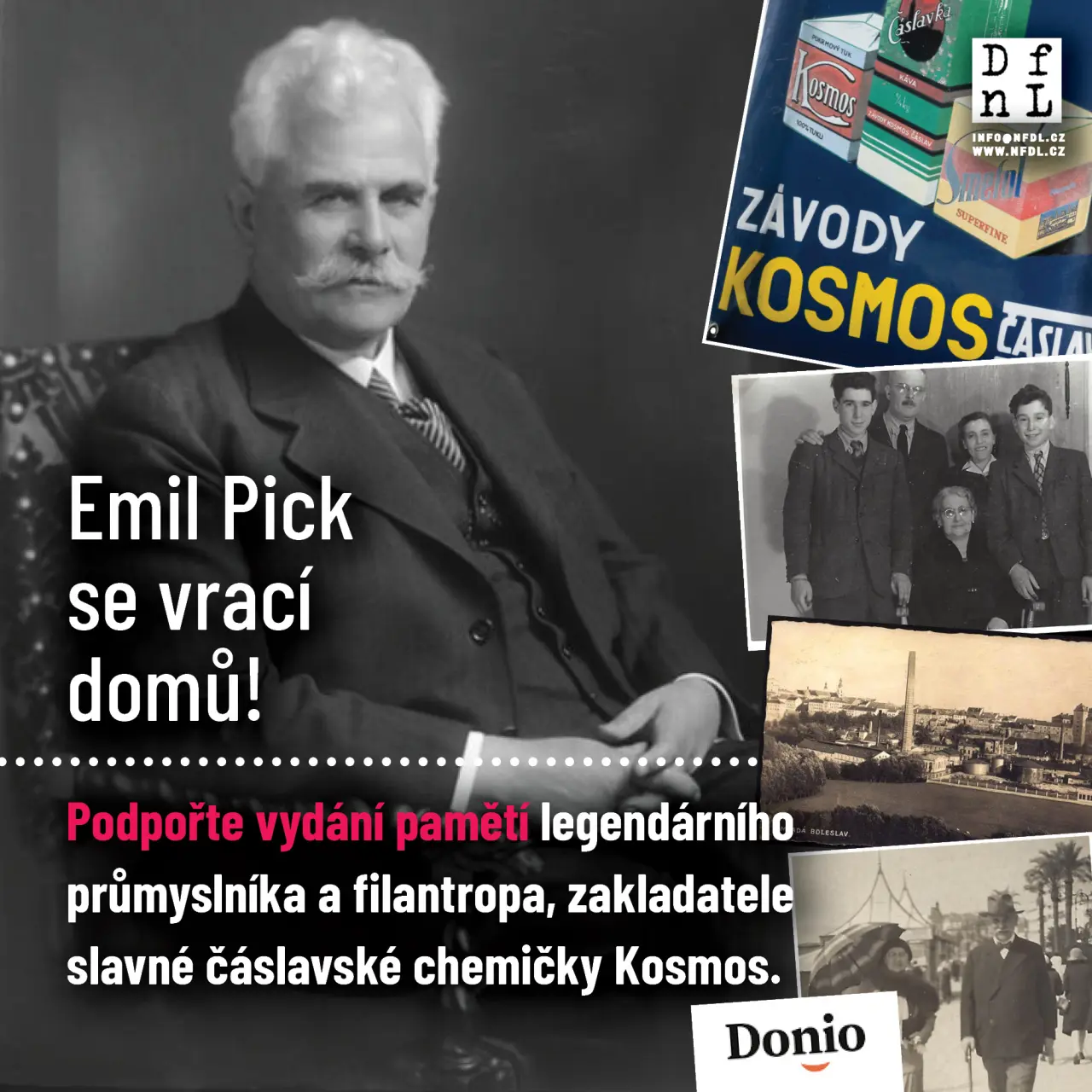 Podpořte vydání knihy pamětí Emila Picka