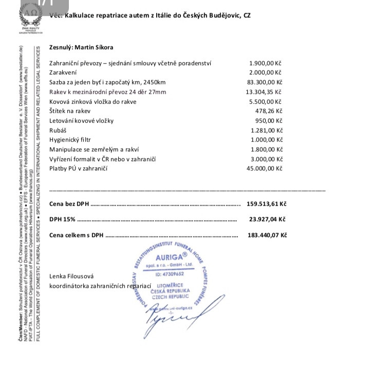 Repatriace Martina