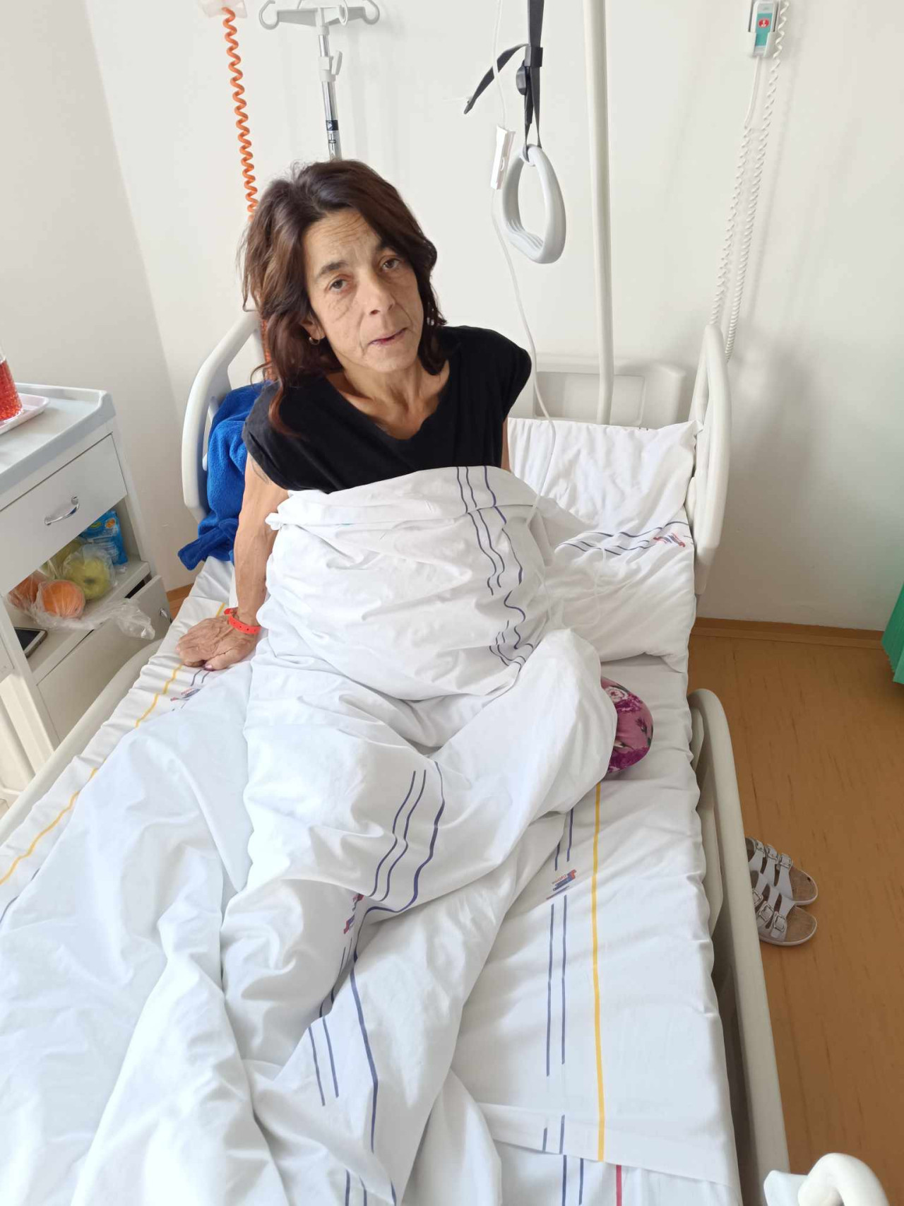 Hanka, která se oficiálně jmenuje Anna, má v těle nádor, který jí upoutal na lůžko