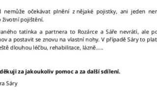 Pomoc po tragické ztrátě tatínka a partnera