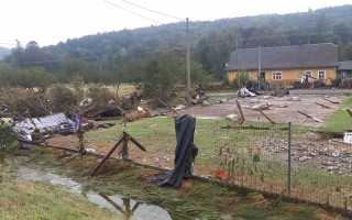 Sbírka pro rodinu Vávrů, kterou zasáhly ničivé povodně - Nové Heřminovy