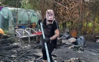 Prosím o pomoc mojí nemocné mamince, postavit znovu zahradní chatku po požáru.
