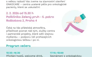 Lidé s rakovinou potřebují víc než chemoterapii. Otevřme OnkoCare.