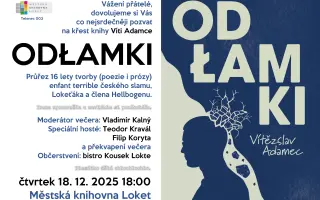 Podpořte vydání knihy Vítězslava Adamce ODŁAMKI