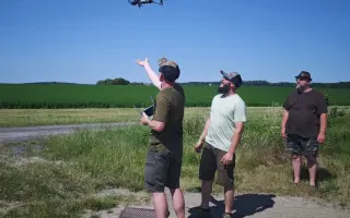 Dron na záchranu srnčat