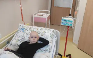 Místo první třídy boj : Pomozte sedmiletému Matýskovi porazit nádor na mozku