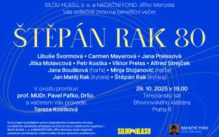 Podpořte benefiční večer ŠTĚPÁN RAK 80