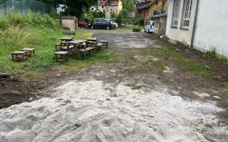 Bezpečná zahrada pro klienty Denního centra Žirafa