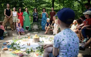 Oprava komínu pro lesní školku Machanka