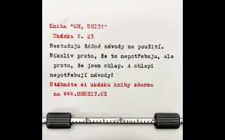 Vydejte se mnou knihu "OH, SHIT!" (zaručený budoucí bestseller)