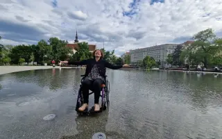 Nový vozík s pohonem pro Ivu - svoboda pohybu
