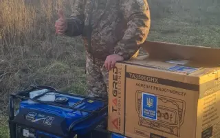 Složili jste se na zákopová kamna a svíčky pro Ukrajinu