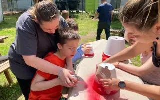 Bezpečná zahrada pro klienty Denního centra Žirafa