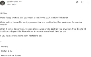 Pomoz mi zažít Human Animal – podpořte mou cestu k pohybu
