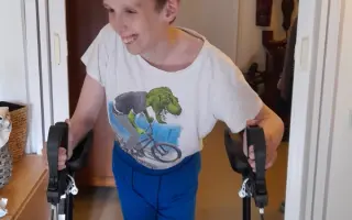 Lehký vozík pro syna Ondřeje, abychom  mohli zůstat v pohybu.