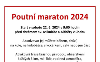 Poutní maraton 2024 aneb Maratonů je spousta, ale POUTNÍ je jen jeden