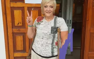 Nohy pro dobrovolnici Olgu