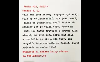 Vydejte se mnou knihu "OH, SHIT!" (zaručený budoucí bestseller)
