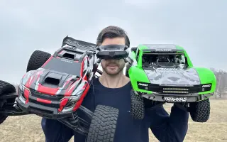 Rozjeďte se mnou závody aut na dálkové ovládání s FPV brýlemi