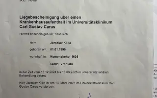 Járova operace v Drážďanech se zdařila, osud Járovi ale nepřál