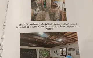Střecha pro český etnodům v srbské vesnici Kruščica