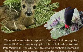 Termodron (nejen) pro záchranu mláďat při jarní senoseči