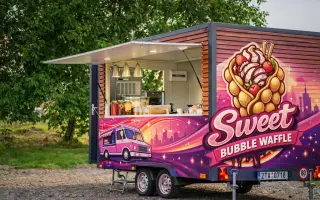 Podpořte rozjezd našeho foodtrucku Sweet Bubble Waffle!