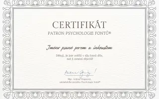 Podpořili jste vydání knihy Psychologie fontů