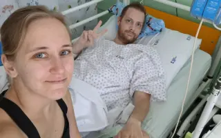 Pomoc Veronice, jejímu synovi a manželovi po nehodě