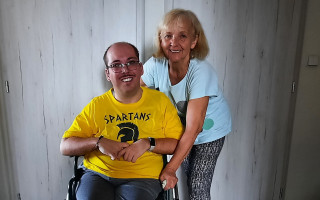 Elektrický pohon invalidního vozíku pro Tomáše