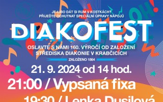 Diakofest: Bavte se a přispějte na podporu domova pro naše rodiče