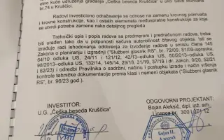 Střecha pro český etnodům v srbské vesnici Kruščica