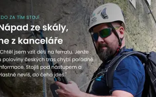 Objev ferraty ve 3D ještě před výstupem
